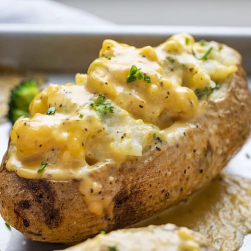 twice baked potatoes broccoli