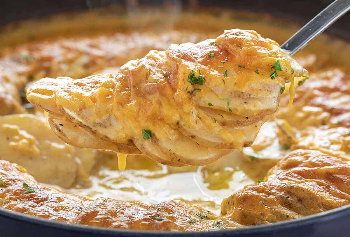 Spoonful of Cheesy Ranch Scalloped Potatoes