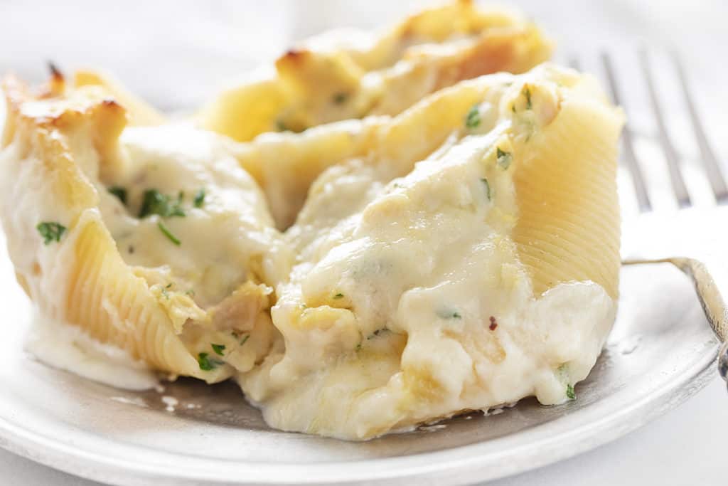 Chicken Alfredo Stuffed Shells I Am Homesteader
