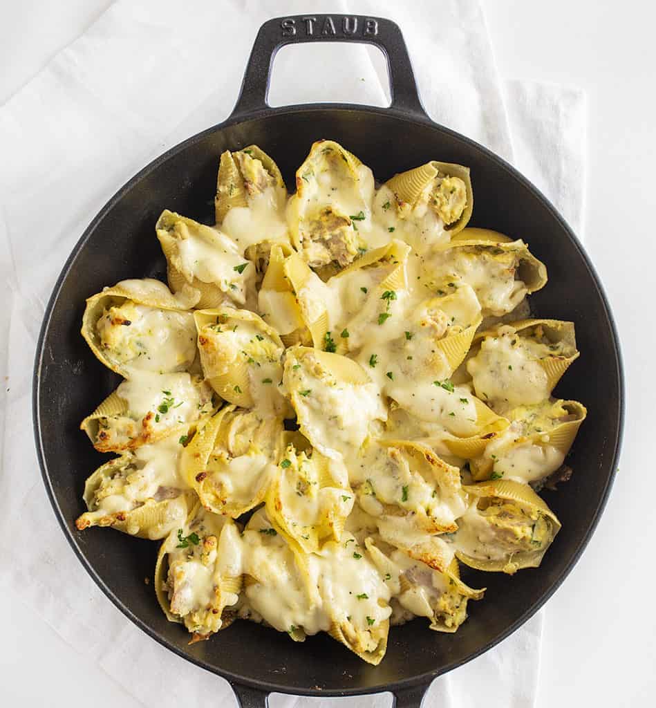 Chicken Alfredo Stuffed Shells I Am Homesteader