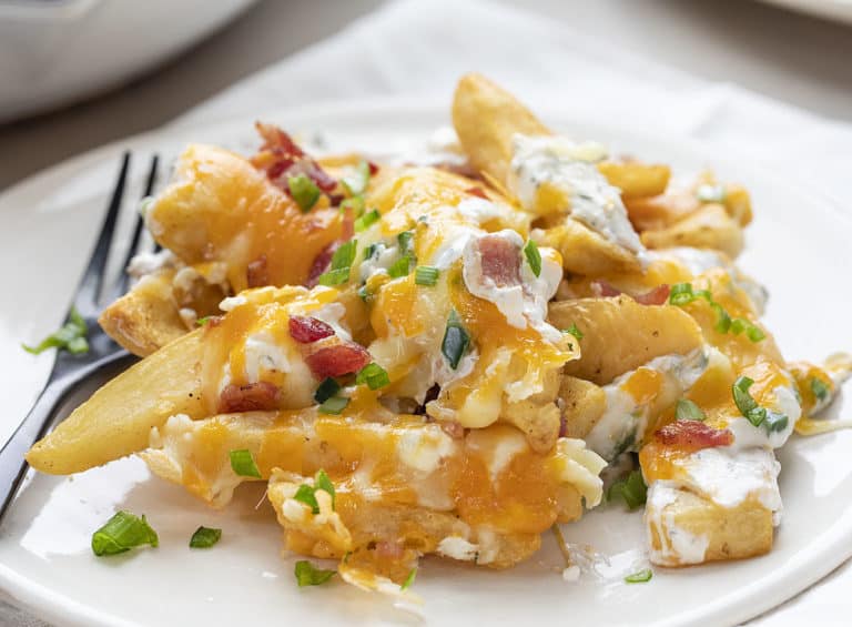 Jalapeno Popper Cheesy Fries - I Am Homesteader