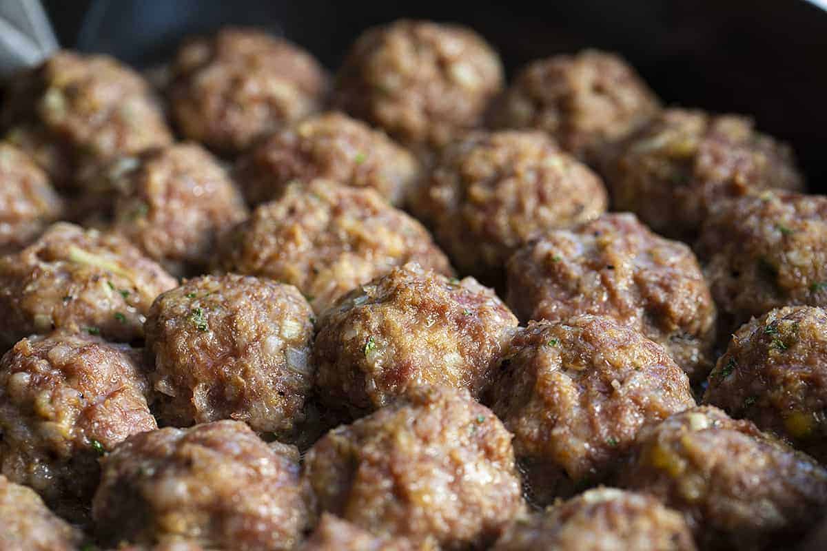 Meatballs Baked In Pan