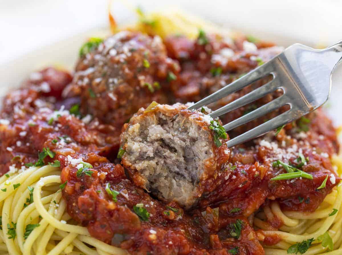 Homemade Meatball used in Spaghetti