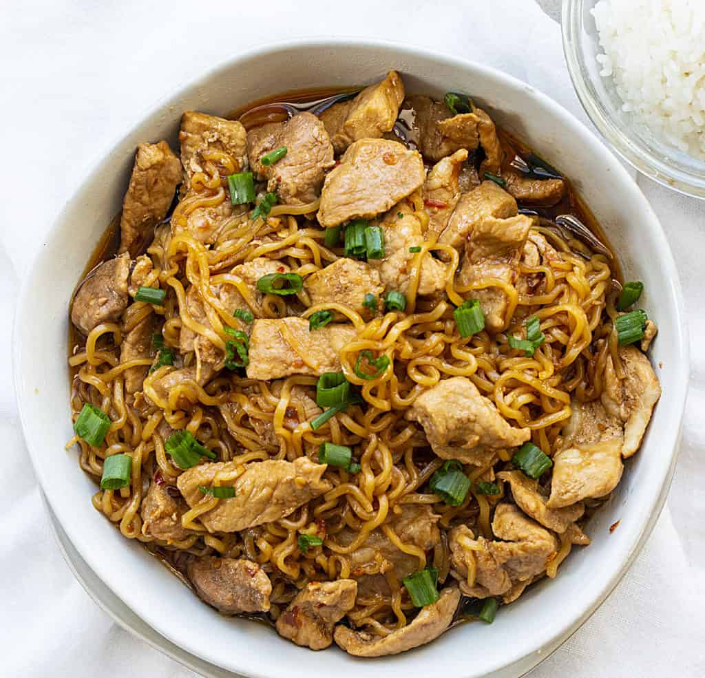 Easy Spicy Pork Noodles I Am Homesteader