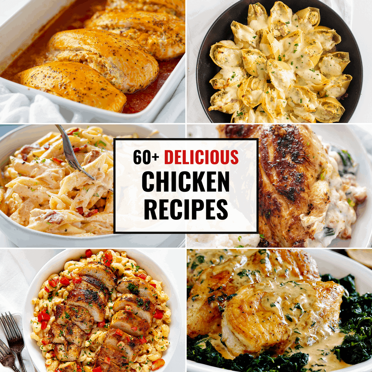 Over 60 delicious chicken recipes