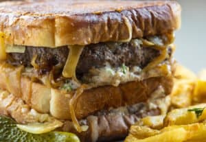 Double Decker French Onion Patty Melt - I Am Homesteader