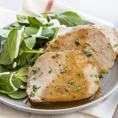 Roasted Pork Loin with Gravy - I Am Homesteader