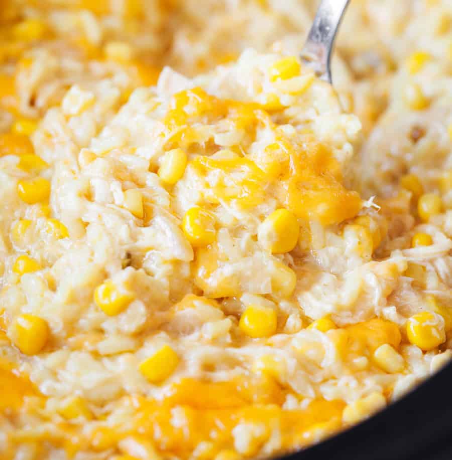 Slow Cooker Chicken and Corn Casserole
