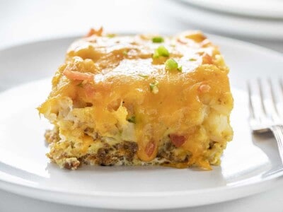 Loaded Breakfast Tater Tot Casserole - I Am Homesteader