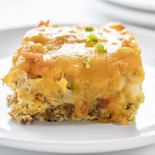 Loaded Breakfast Tater Tot Casserole - I Am Homesteader