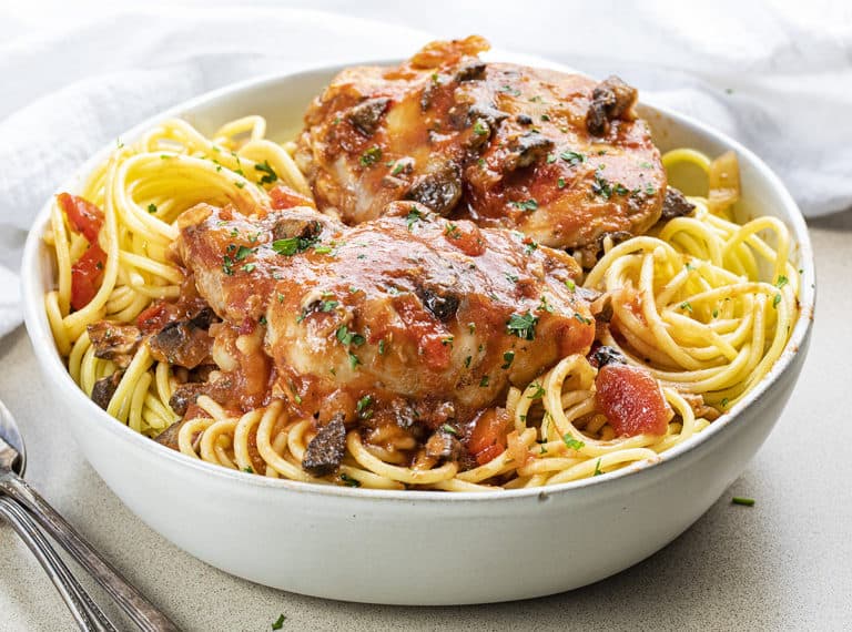 Slow Cooker Chicken Cacciatore - I Am Homesteader