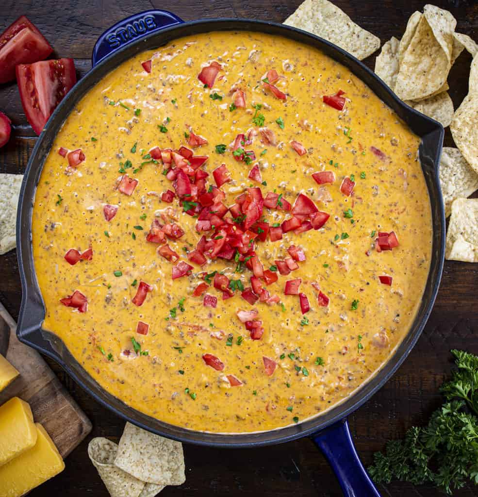 Easy Cheesy Hamburger Rice Dip - I Am Homesteader