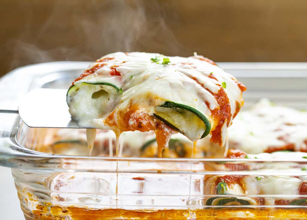 Five Cheese Zucchini Roll Ups - I Am Homesteader