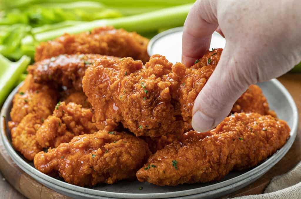 CRISPY Buffalo Chicken Tenders I Am Homesteader