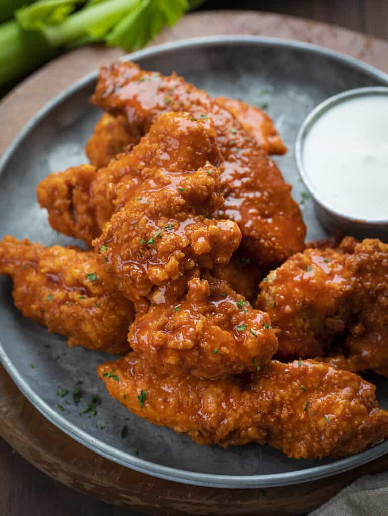 CRISPY Buffalo Chicken Tenders - I Am Homesteader