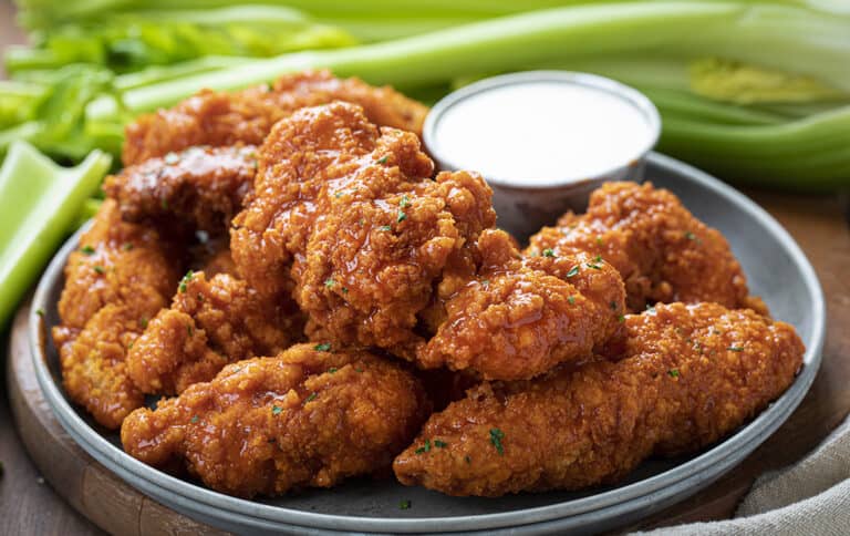 CRISPY Buffalo Chicken Tenders - I Am Homesteader