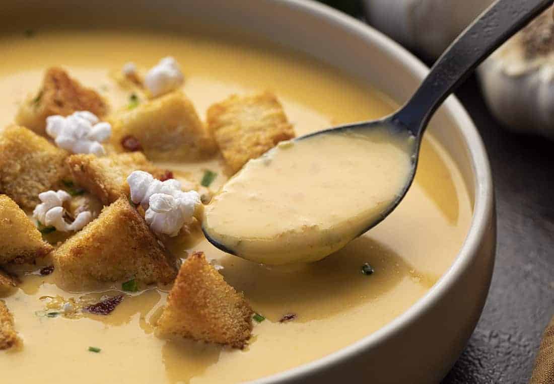 Spoonful of Beer Cheese Soup