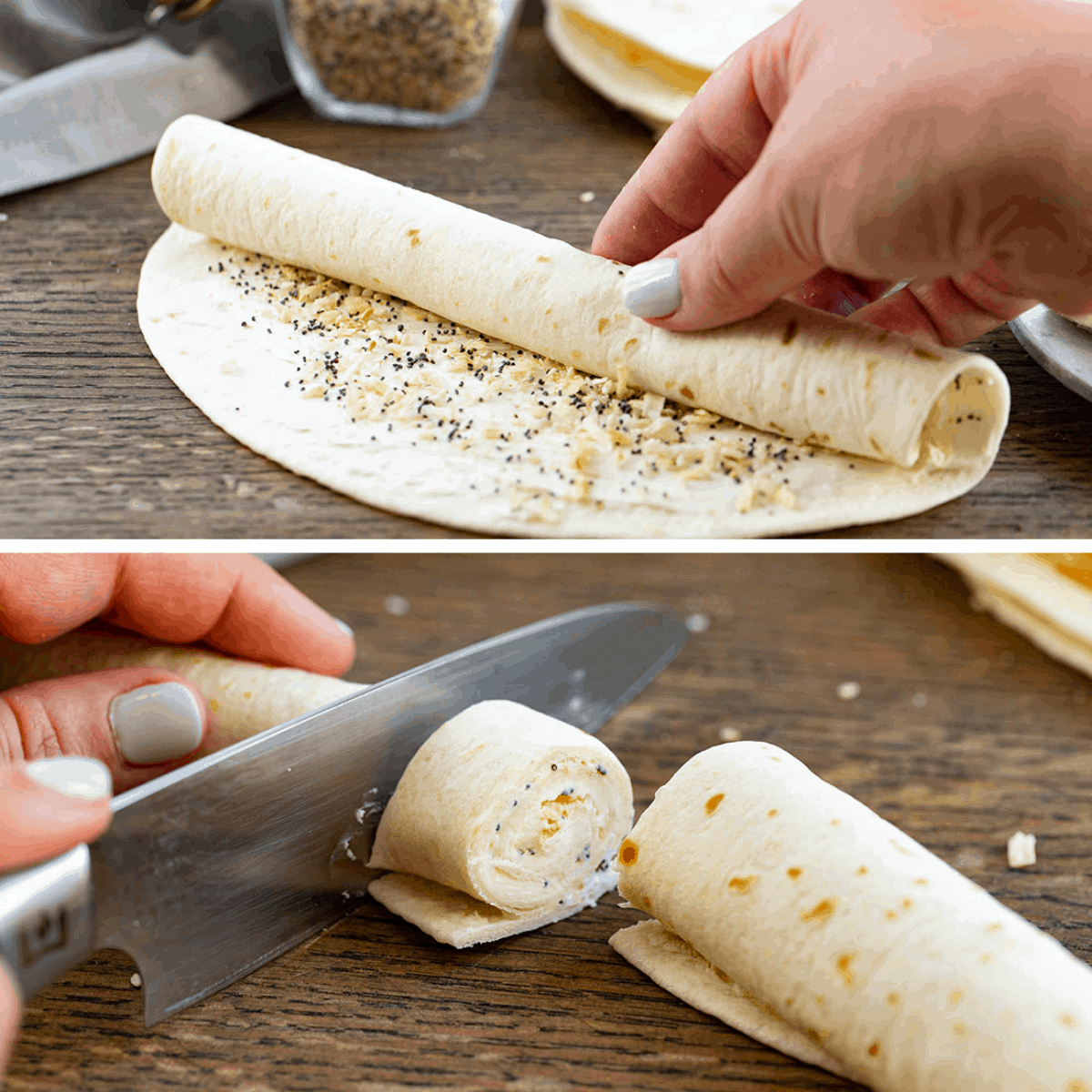 How to Make Cream Cheese Tortilla Bites