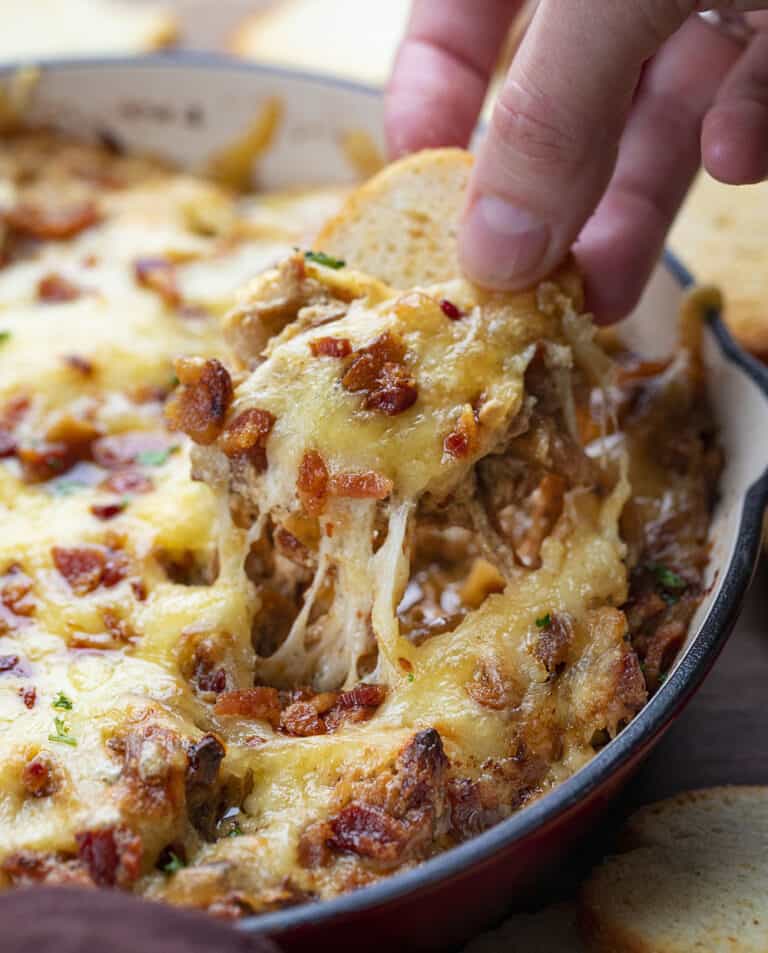 Caramelized Onion and Bacon Dip I Am Homesteader