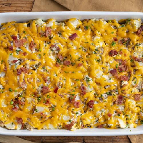 Twice Baked Potato Casserole - I Am Homesteader