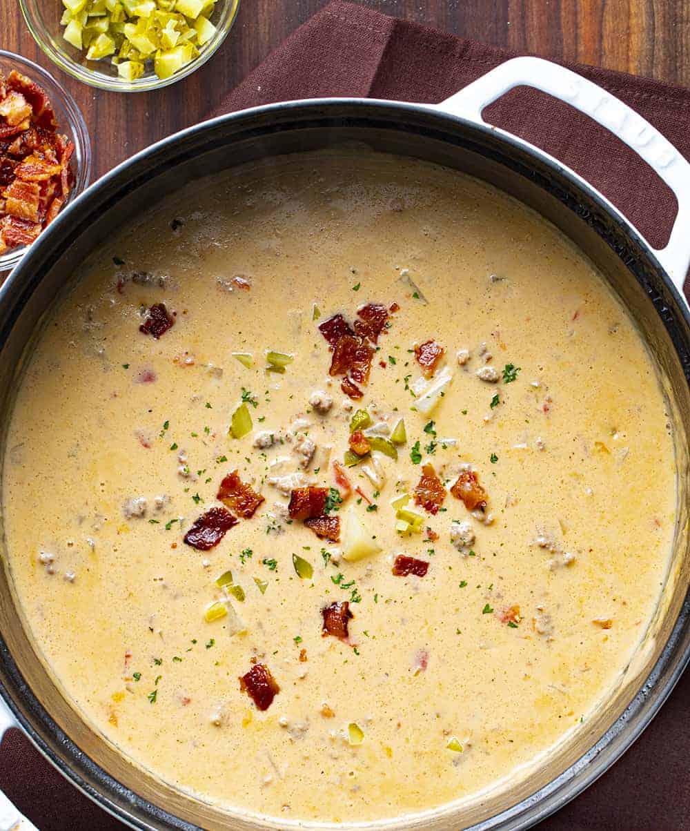 Creamy Cheeseburger Soup | Recipe Cart