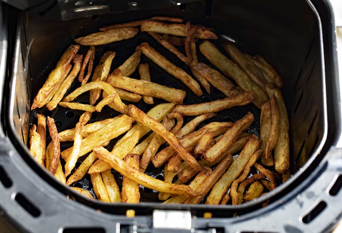 Air Fryer French Fries on a Plate Served with Fry Sauce. Appetizer, French Fries, Air Fryer Recipes, How to Make French Fries, Side Dish, What to Serve with Burgers, i am homesteader, iamhomesteader