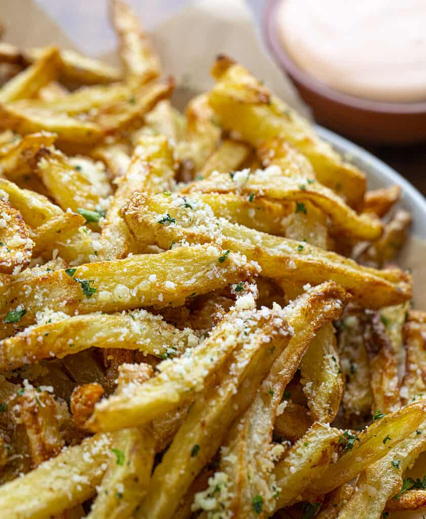 Air Fryer Garlic Parmesan French Fries - I Am Homesteader