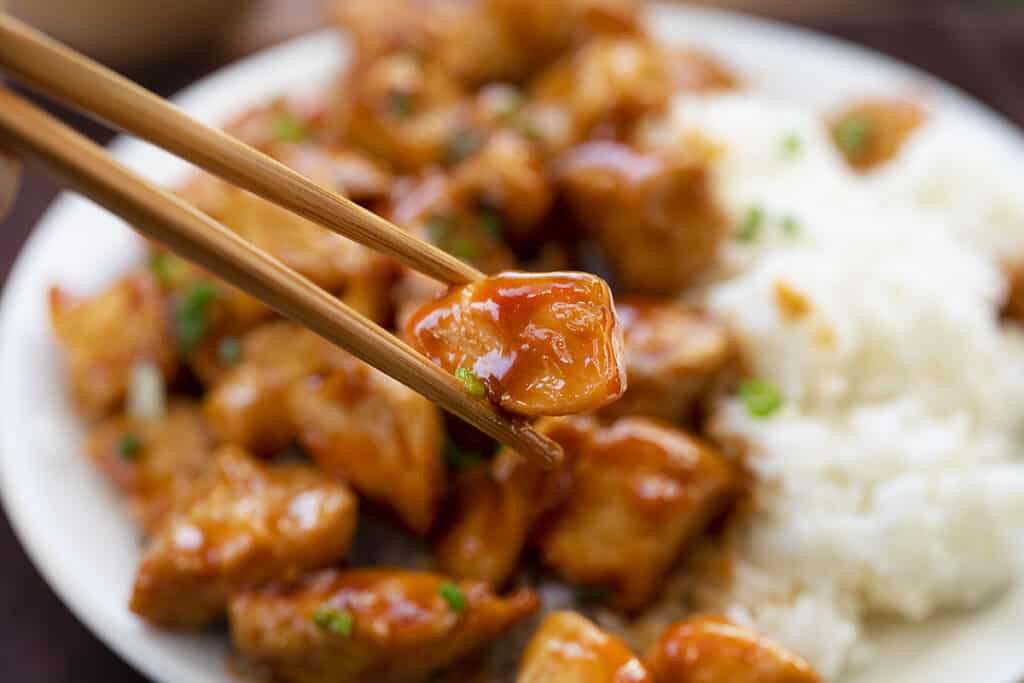 Easy Bourbon Chicken - I Am Homesteader