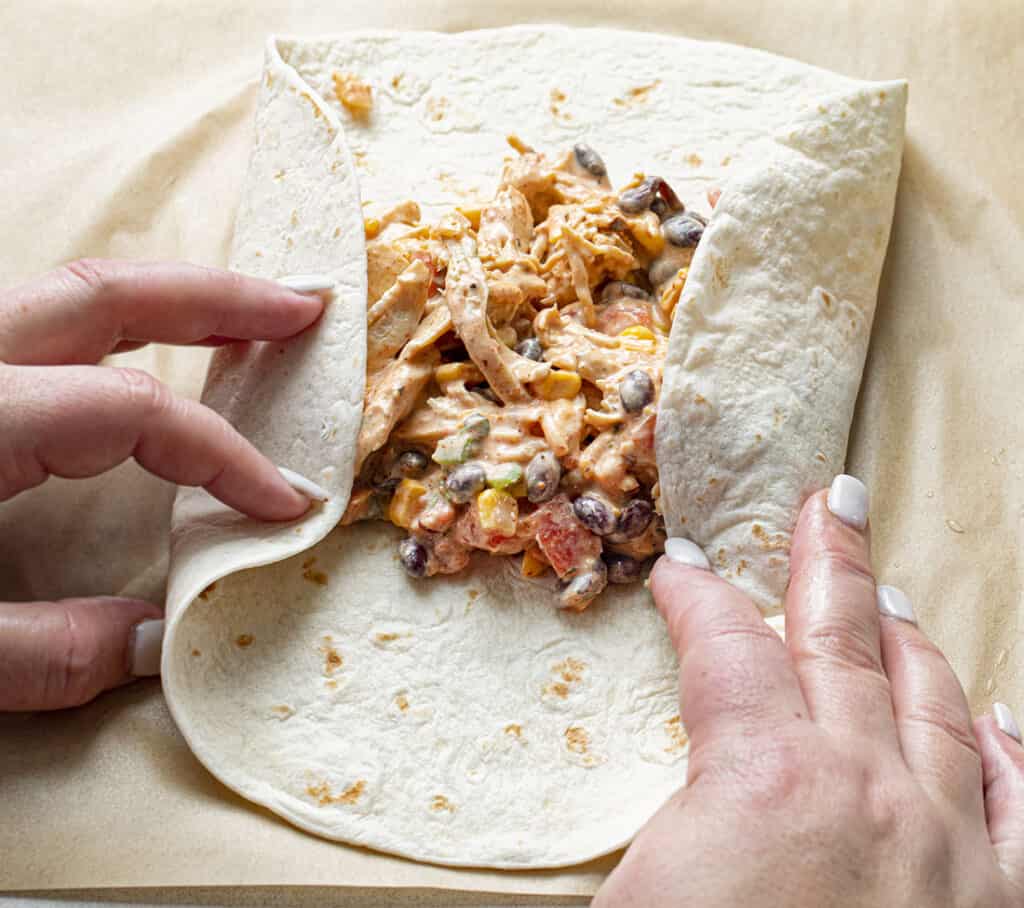 Air Fryer Southwest Chicken Burritos I Am Homesteader