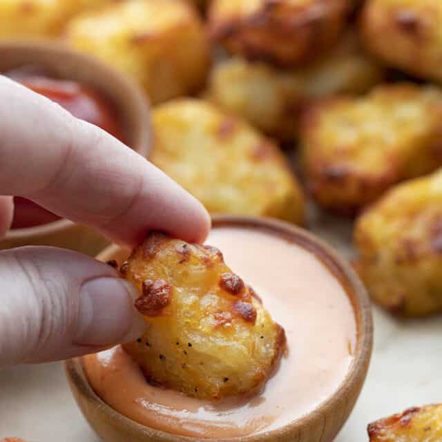 Air Fryer Cheesy Tater Tots From Scratch - I Am Homesteader