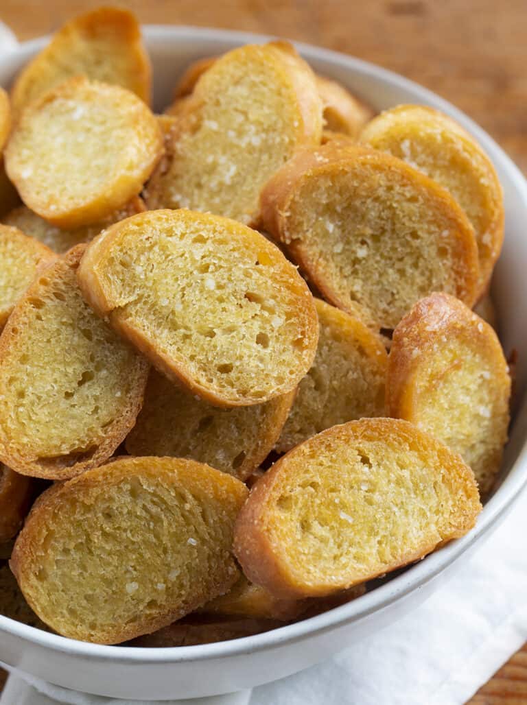 Toasted Baguette {Crostini} I Am Homesteader