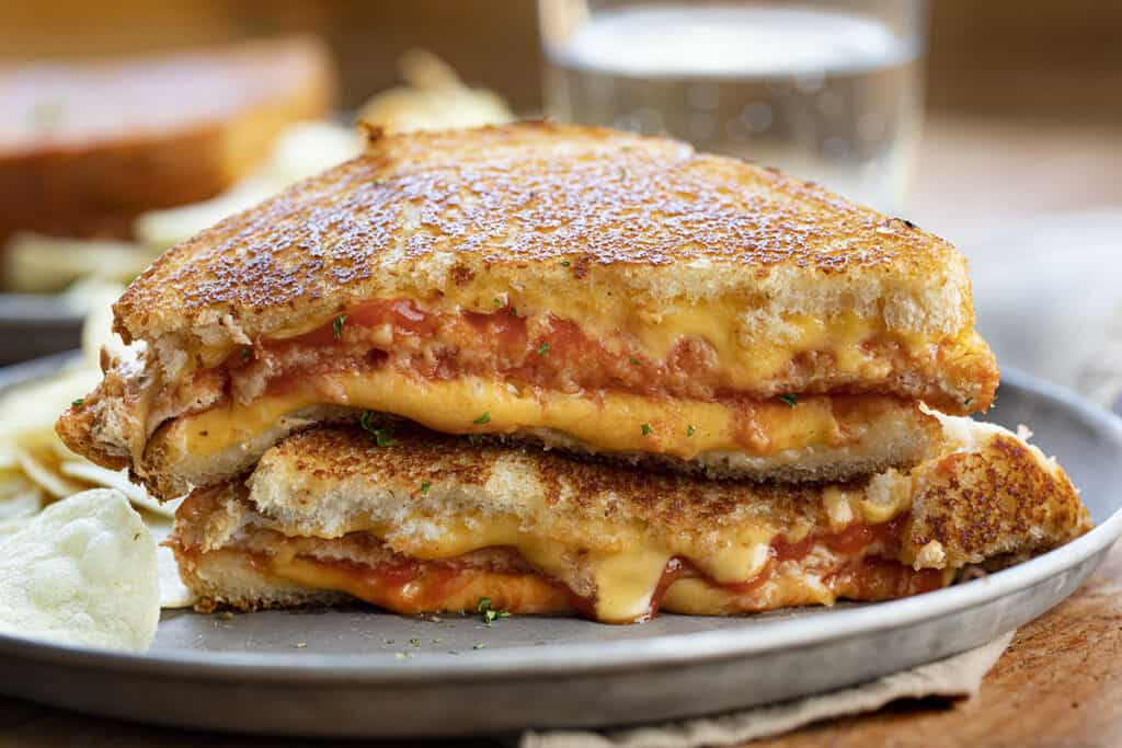 Triple Decker Tomato Grilled Cheese - I Am Homesteader