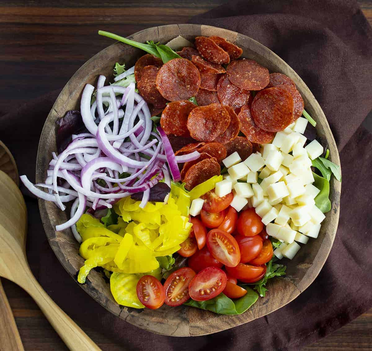 Ingredients for Pepperoni Salad