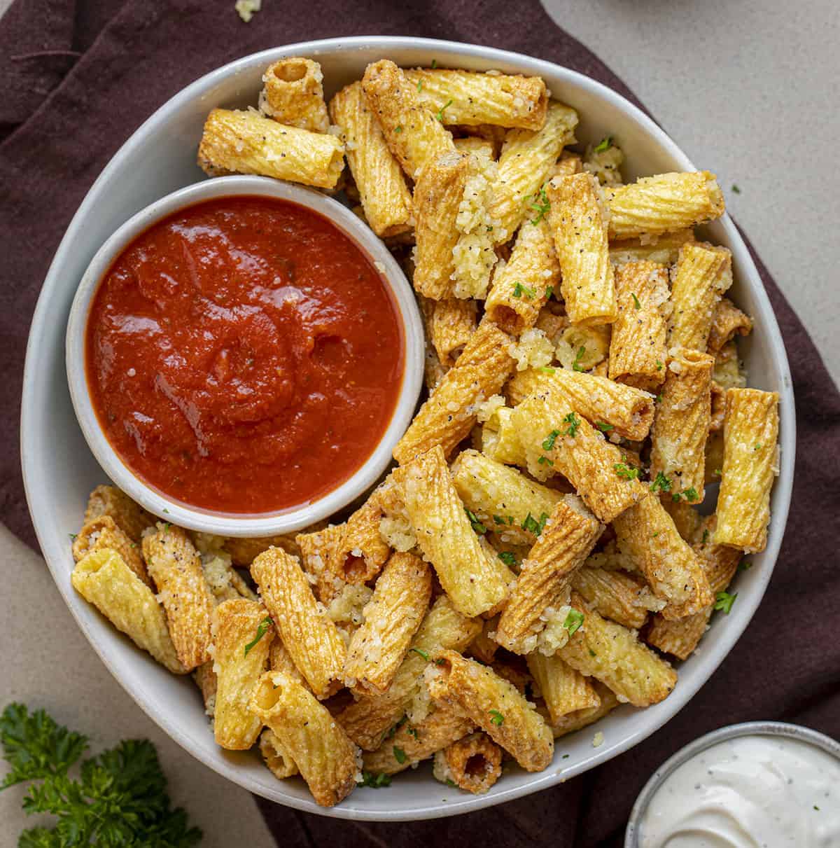 Air Fryer Pasta Chips - I Am Homesteader