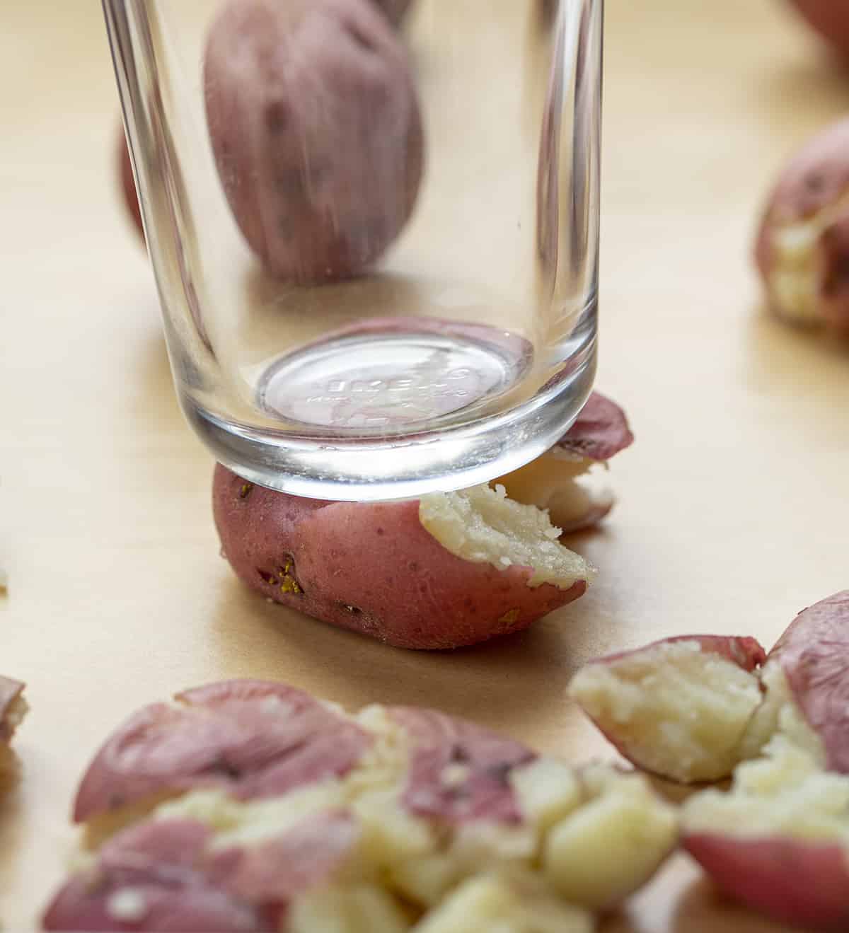 Smashing Glass into Boiled Mashed Potatoes