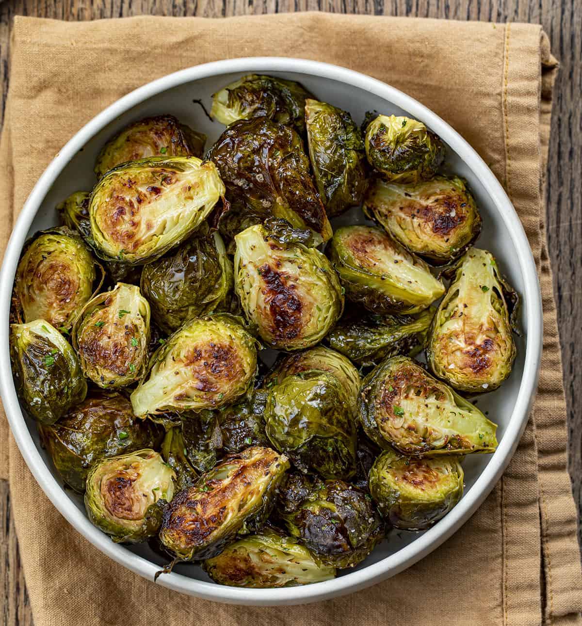 Bowl of Roasted Brussels Sprouts