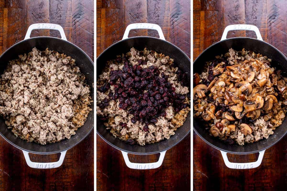 Steps for Making Wild Rice Dressing