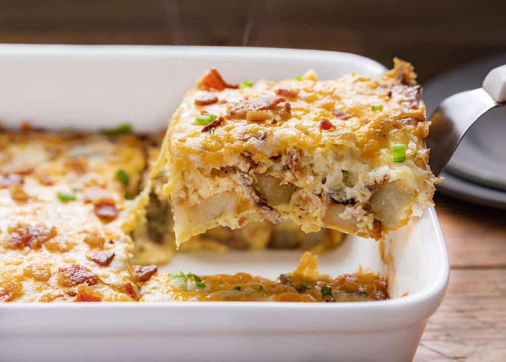 Roasted Potato Breakfast Casserole - I Am Homesteader