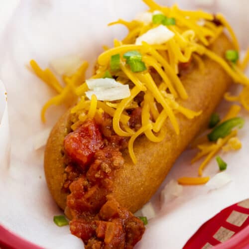 Chili Cheese Corn Dog - I Am Homesteader