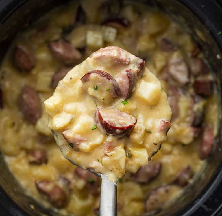Slow Cooker Kielbasa and Potatoes I Am Homesteader