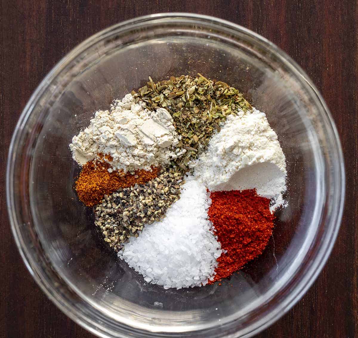 Spice Ingredients for Chicken Bites in a bowl.