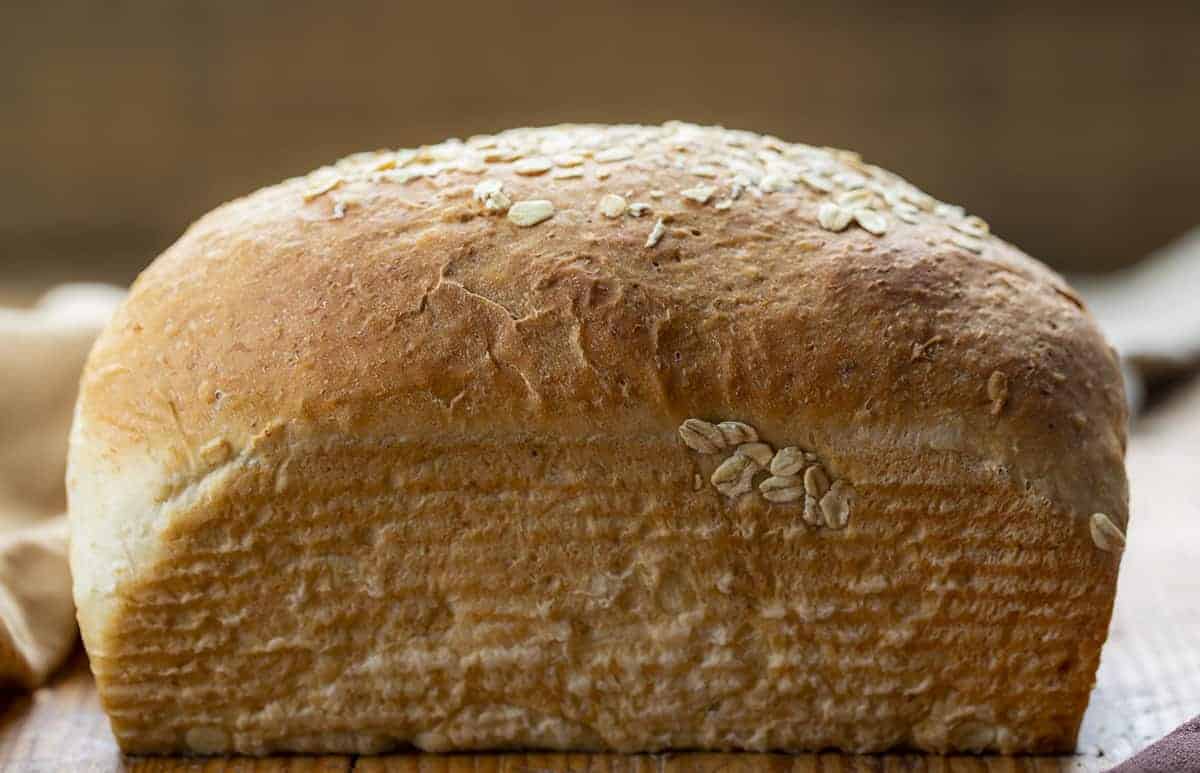 One Loaf of Big Batch Honey Oat Bread