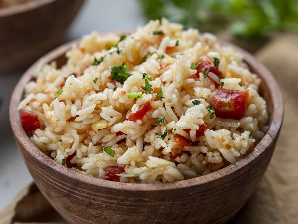 Bowl of Mexican Rice (Spanish Rice or Red Rice)