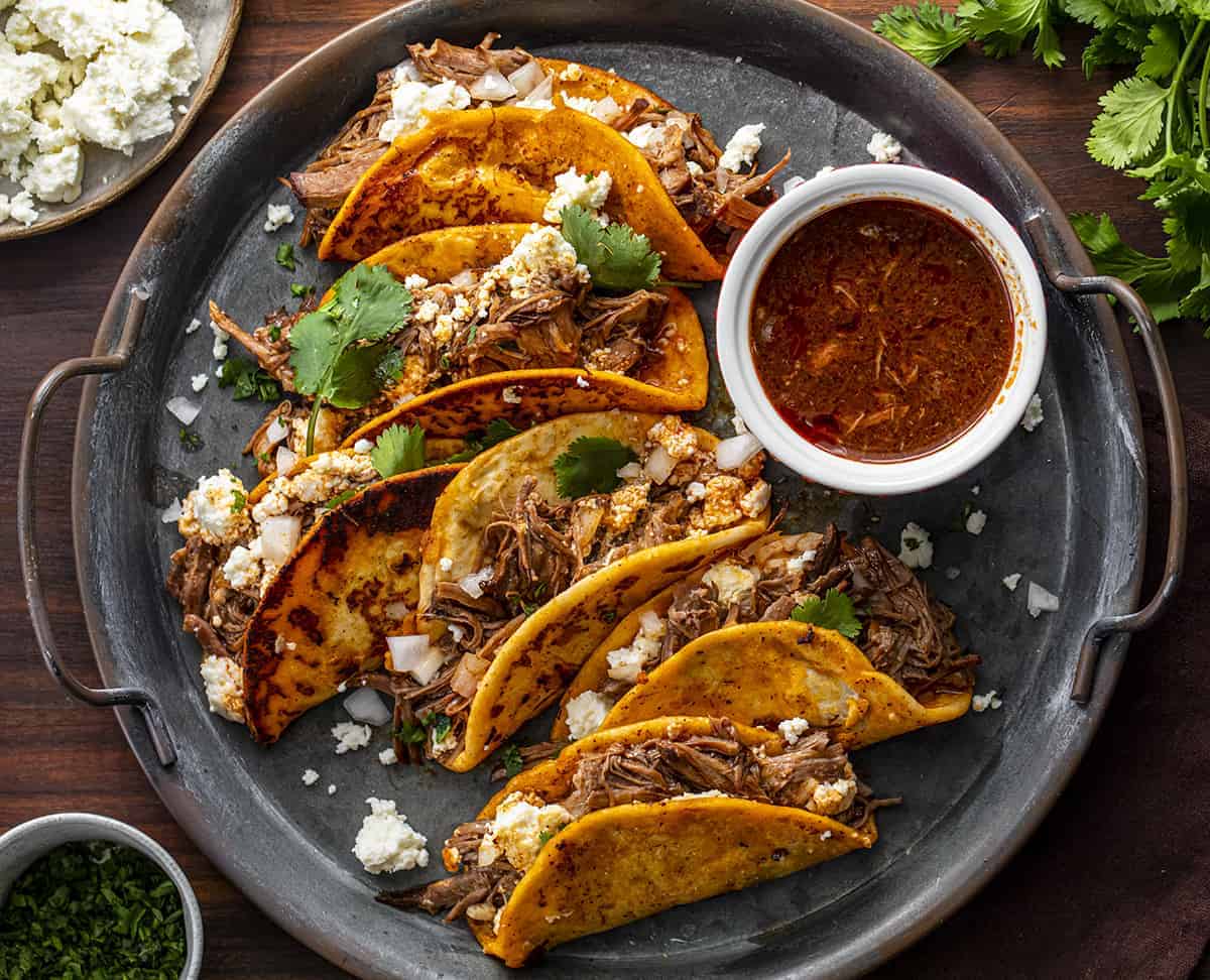 Slow Cooker Shredded Beef for Tacos (So Easy!) - Sweet Little Bluebird