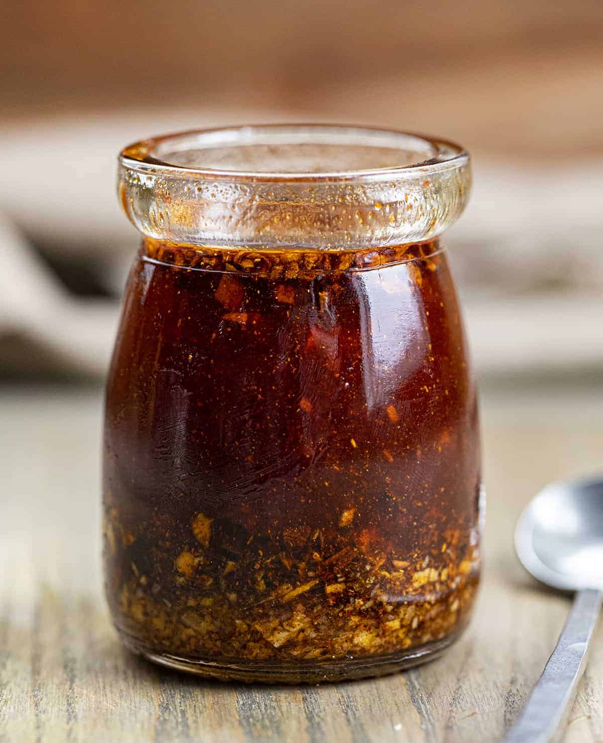 Jar of Prepared Garlic Chili Oil