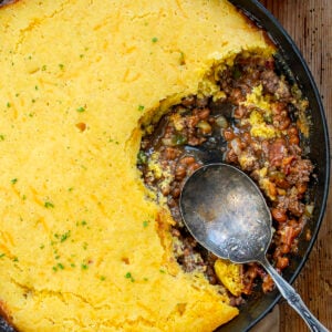 Cornbread Cowboy Casserole - I Am Homesteader