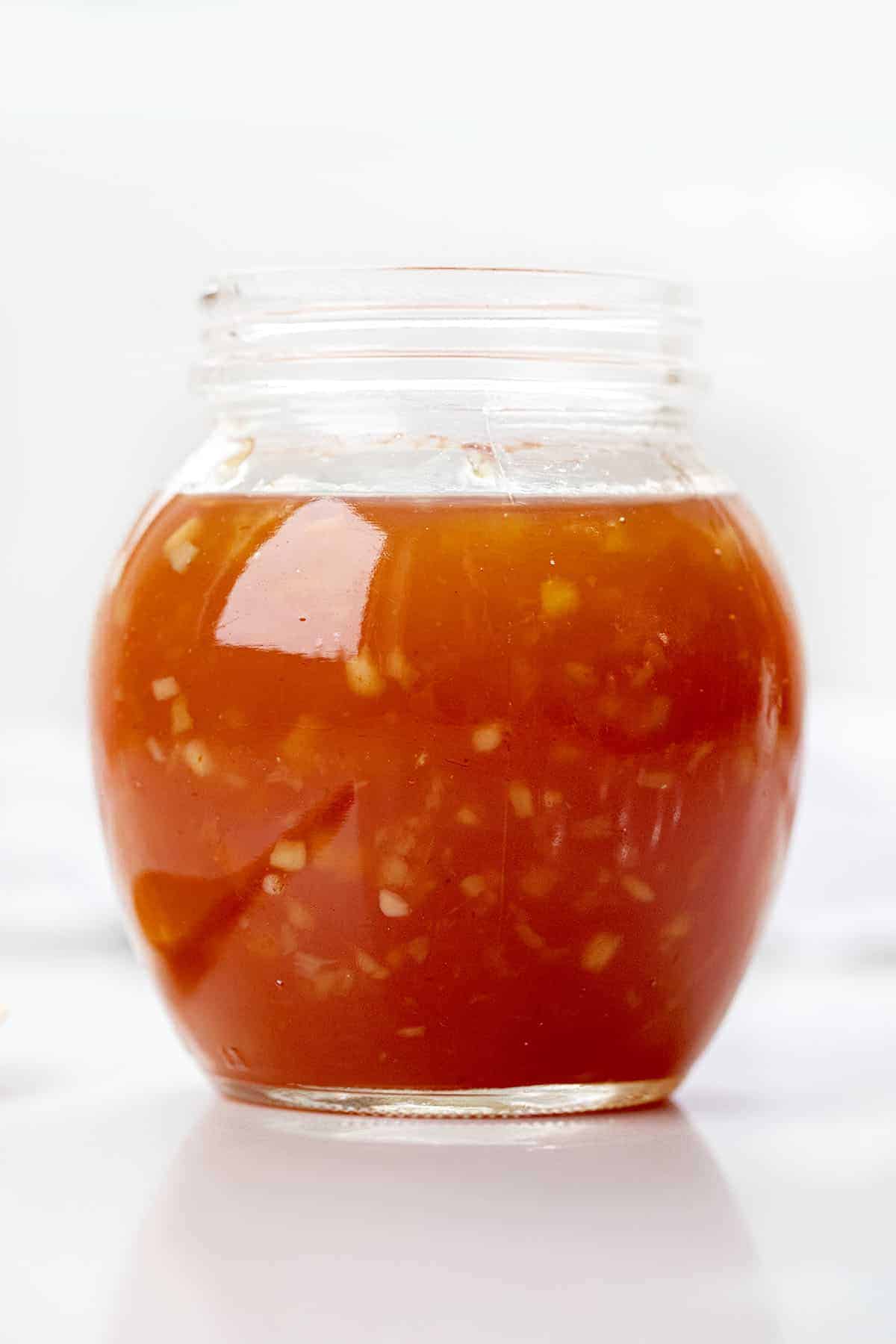 Jar of Sweet Chili Sauce.