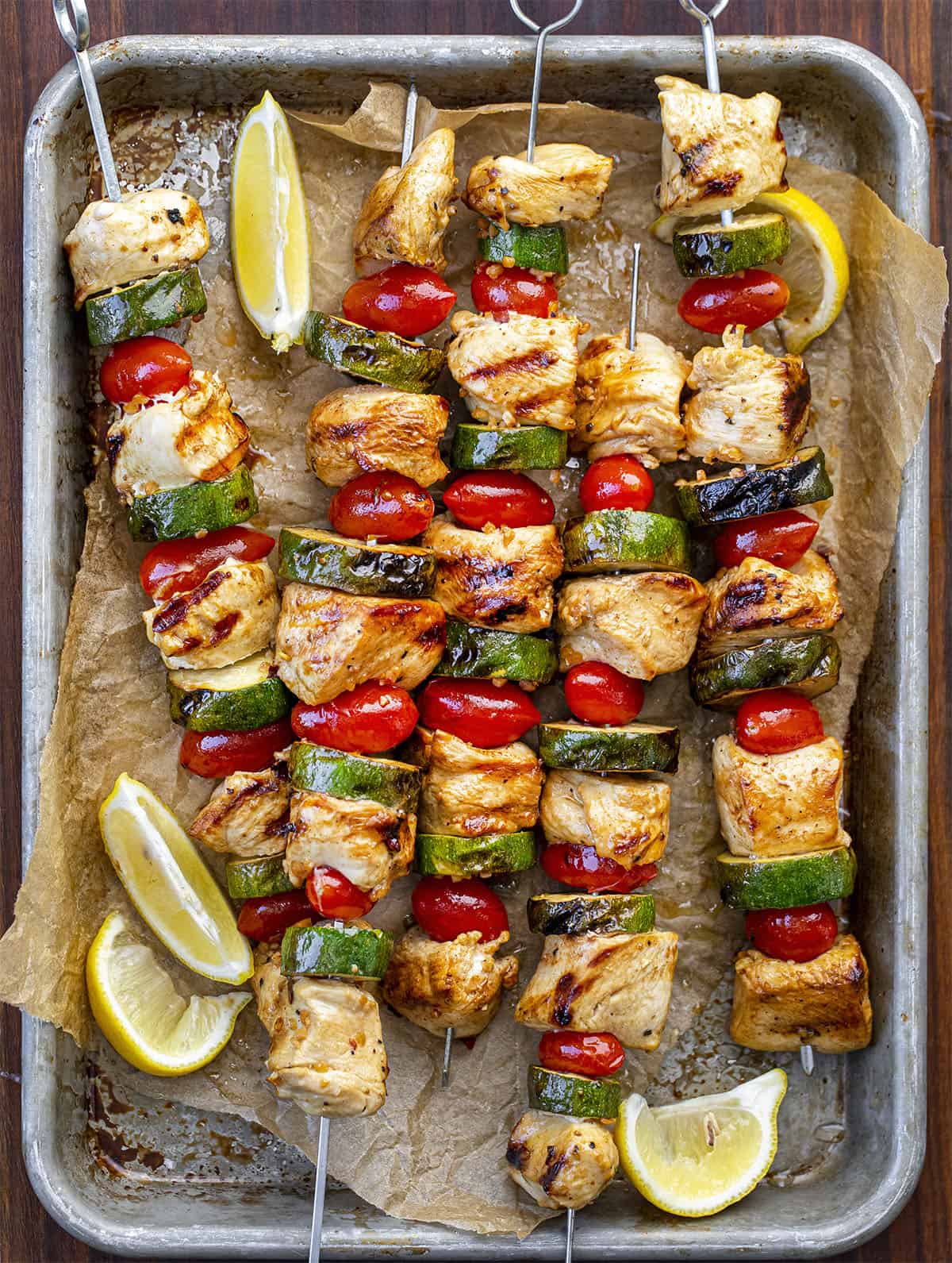 Chili Garlic Chicken Skewers with Yogurt Sauce