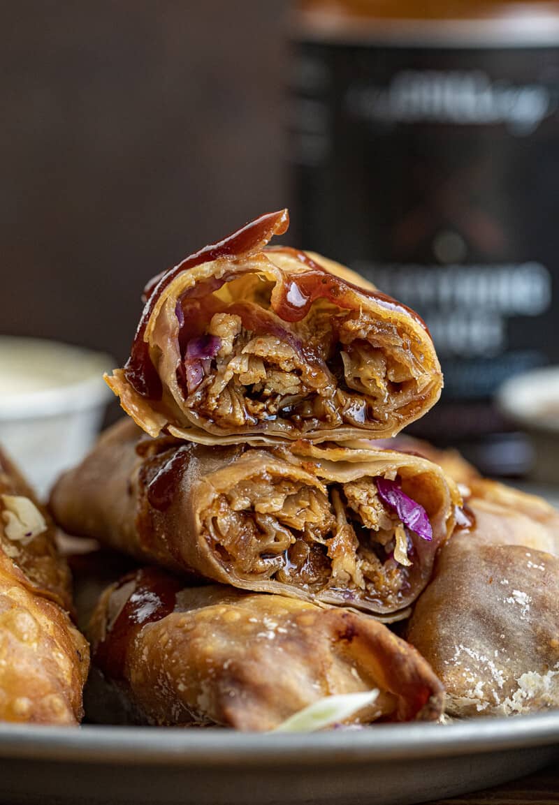 Air Fryer Pulled Pork Egg Rolls I Am Homesteader