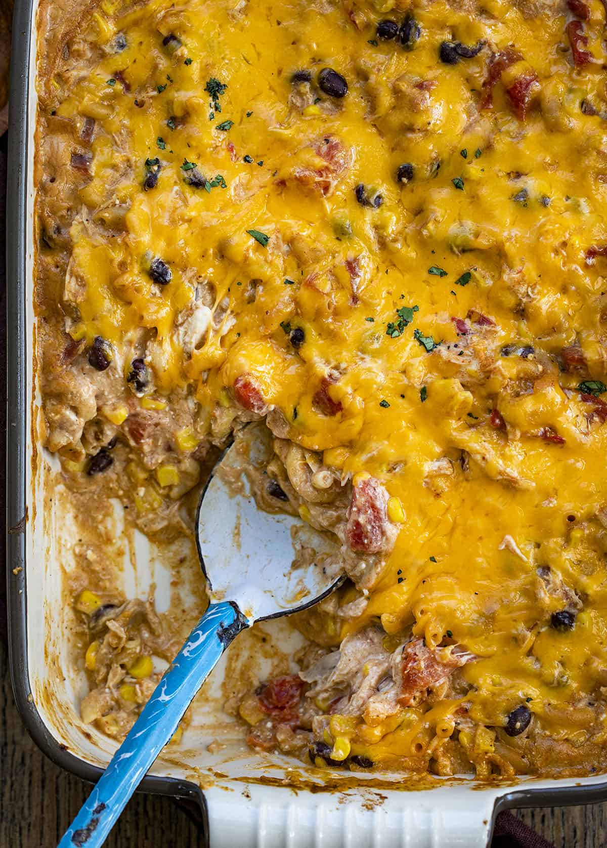 One Pan Chicken Taco Casserole-image